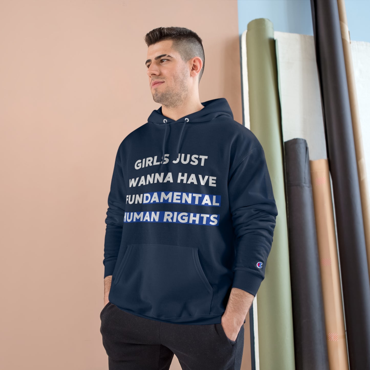 Girls Just Wanna Hoodie Sweatshirt by Champion (Unisex)