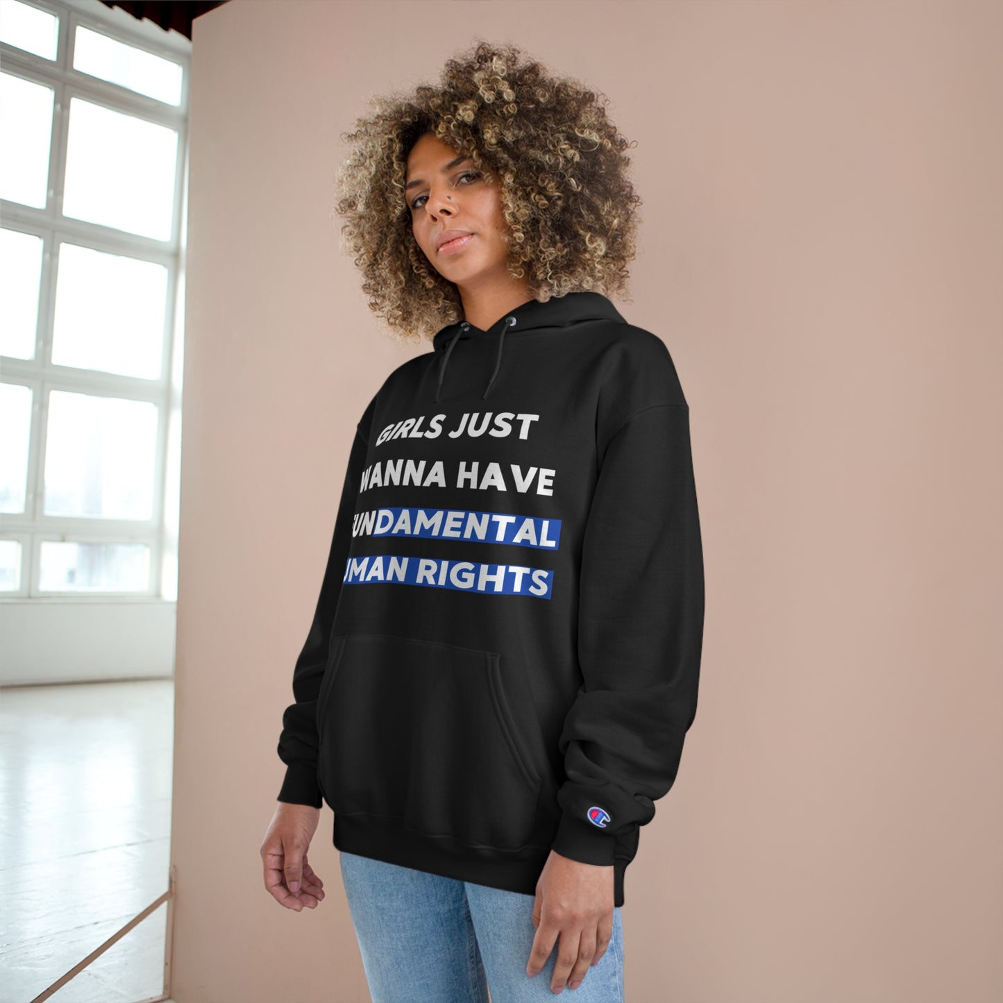 Girls Just Wanna Hoodie Sweatshirt by Champion (Unisex)
