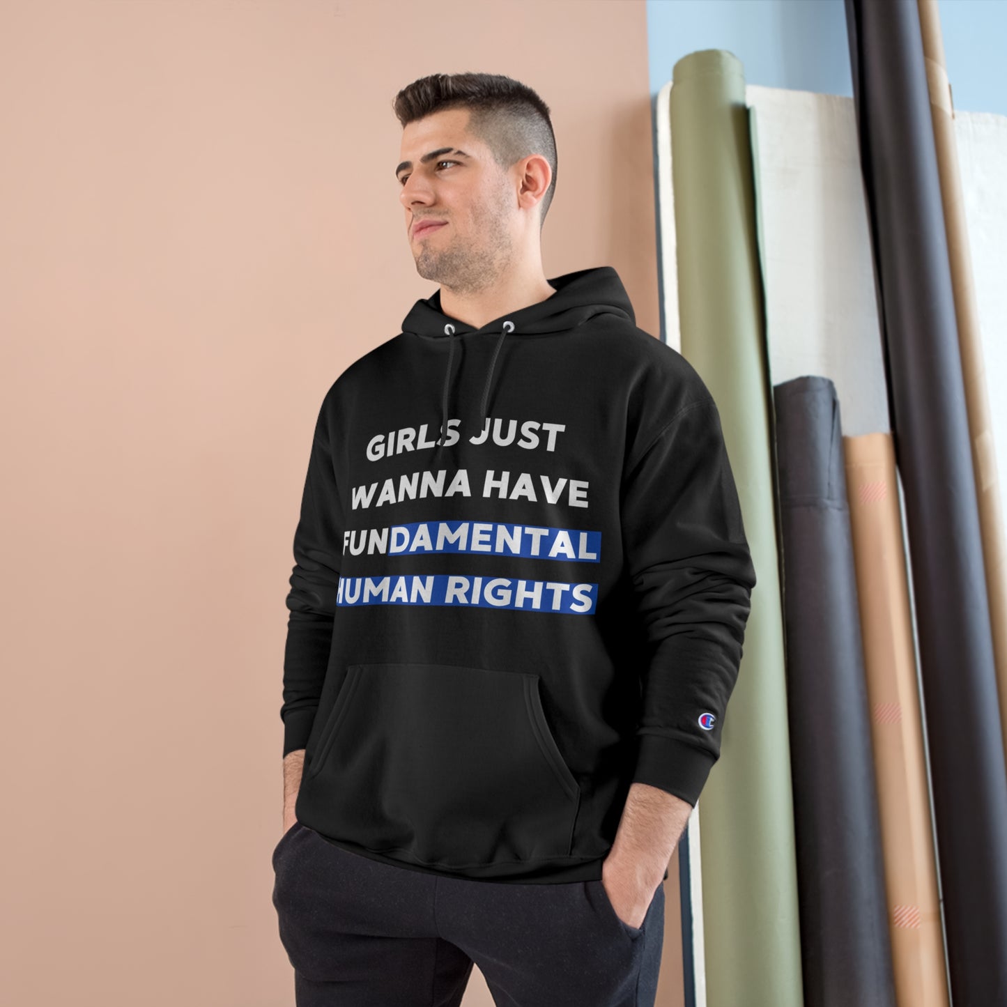Girls Just Wanna Hoodie Sweatshirt by Champion (Unisex)