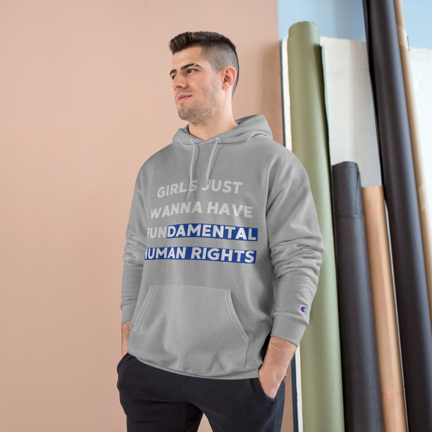 Girls Just Wanna Hoodie Sweatshirt by Champion (Unisex)