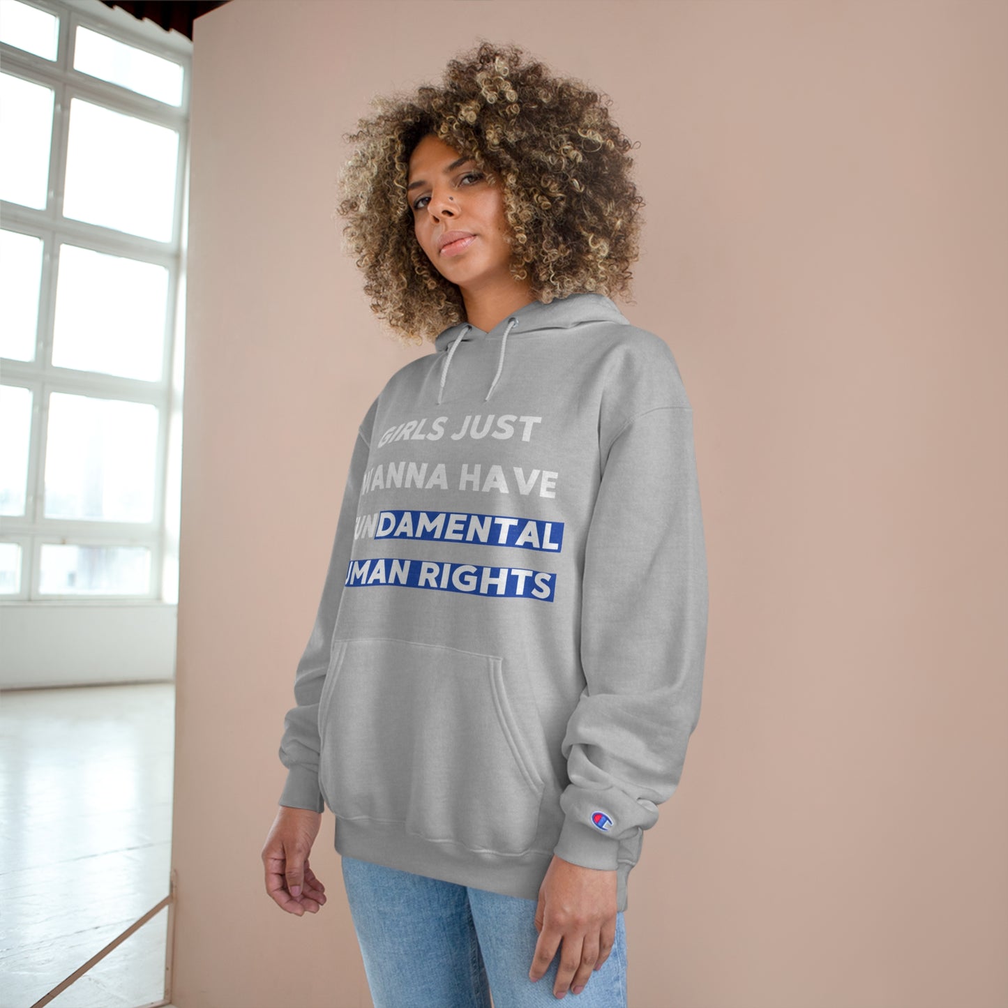 Girls Just Wanna Hoodie Sweatshirt by Champion (Unisex)